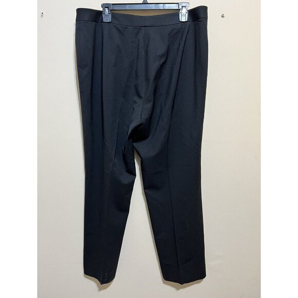 Lafayette 148 New York Zip  Barrow Stretch-Wool Pants Size 16 Black - Picture 5 of 9